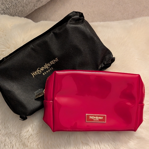 Yves Saint Laurent Handbags - Yves Saint Laurent Red Cosmetic Pouch with Dust bag